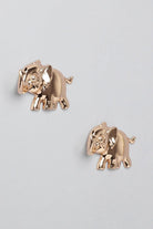 Pair of Elephant Gold Sculpted Wall Hooks — G Decor