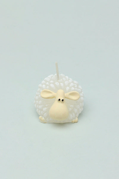 Gdecorstore Candles & Candle Holders White Set of 3 Freddie Cute White Sheep 3D Candle