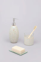 Verona Three-Piece Mermaid Glass Mosaic Bathroom Set — G Decor