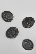 Black Agate Coasters Set of 4 with Holder — view 5, G Decor