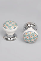 Divine Will Patterned Ceramic Mortice Door Knobs — view 5, G Decor