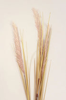 Set of 3 Extra Large Wild Grass Reed Stems — close-up view, G Decor