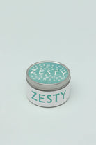 Pineapple Fresh Zesty Scented Candles Pair in Polka Dot Tin — alternate view, G Decor