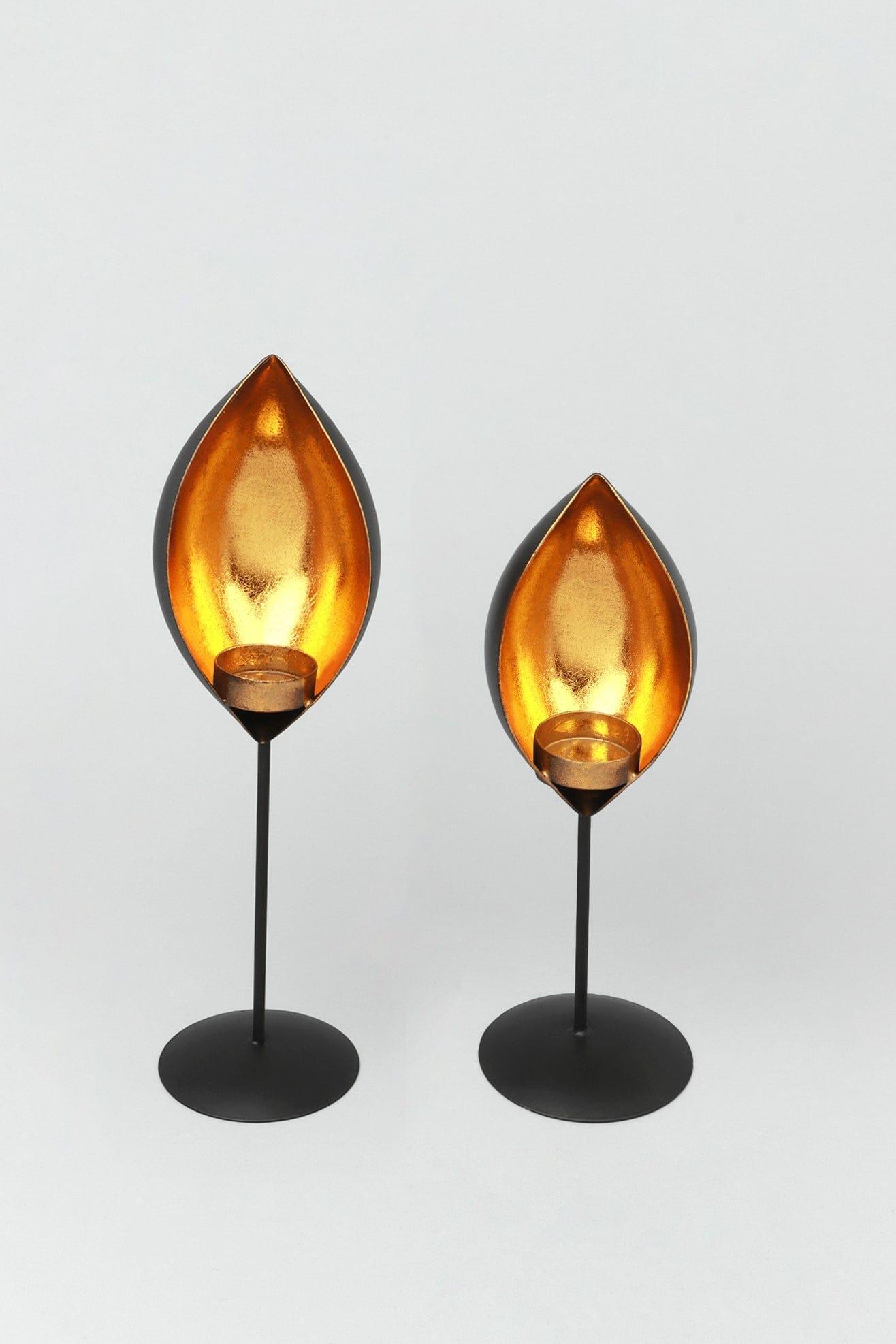 Set Of Two Zion Flame Tealight Candle Holders - G Decor