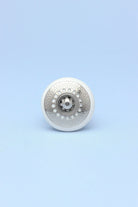 Silver Applique I Ceramic Cabinet Knob — alternate view, G Decor