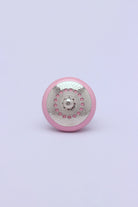 Silver Applique I Ceramic Cabinet Knob in Colour — alternate view, G Decor