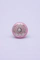 Silver Applique III Ceramic Door Knob Cupboard Drawer Pull Door Handle Coloured - G Decor