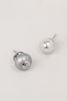 Silver Sweet Praline Crackle and Metallic Chrome Door Knob - G Decor
