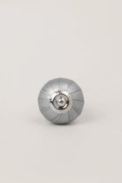 Silver Sweet Praline Crackle Ceramic Cabinet Knob — close-up view, G Decor