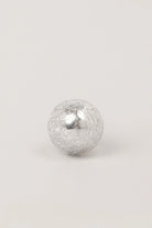 Silver Sweet Praline Crackle Ceramic Cabinet Knob — alternate view, G Decor