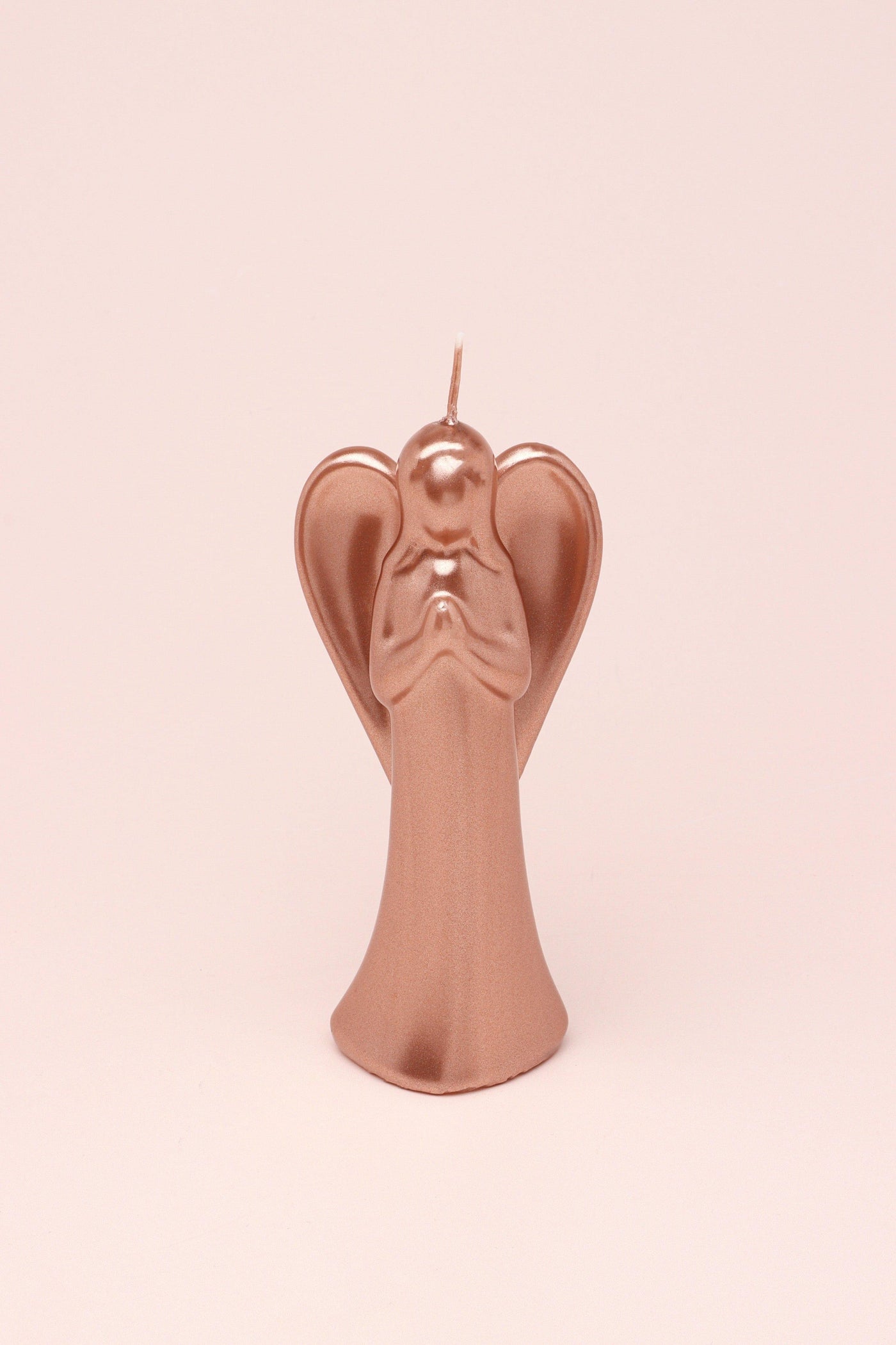 Gdecorstore Candles & Candle Holders Copper / One angel Single Angel or Set Of 2 Varnished Copper Angel Candles