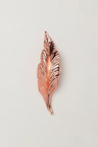 Small Rose Gold Leaves Cupboard Pull Draw Handle - G Decor