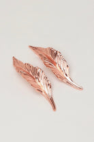 Small Naturalé No.02 Rose Gold Leaf Cabinet Pull — close-up view, G Decor