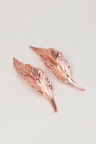 Small Rose Gold Leaves Cupboard Pull Draw Handle - G Decor