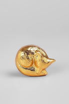 Snuggly Sleeping Fox Brass Jewellery Knob - G Decor