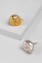 Snuggly Sleeping Fox Brass Jewellery Knob - G Decor