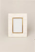 Soléa Dorada White Marble and Brass Photo Frame — view 5, G Decor
