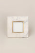 Soléa Dorada White Marble and Brass Photo Frame — lifestyle view, G Decor