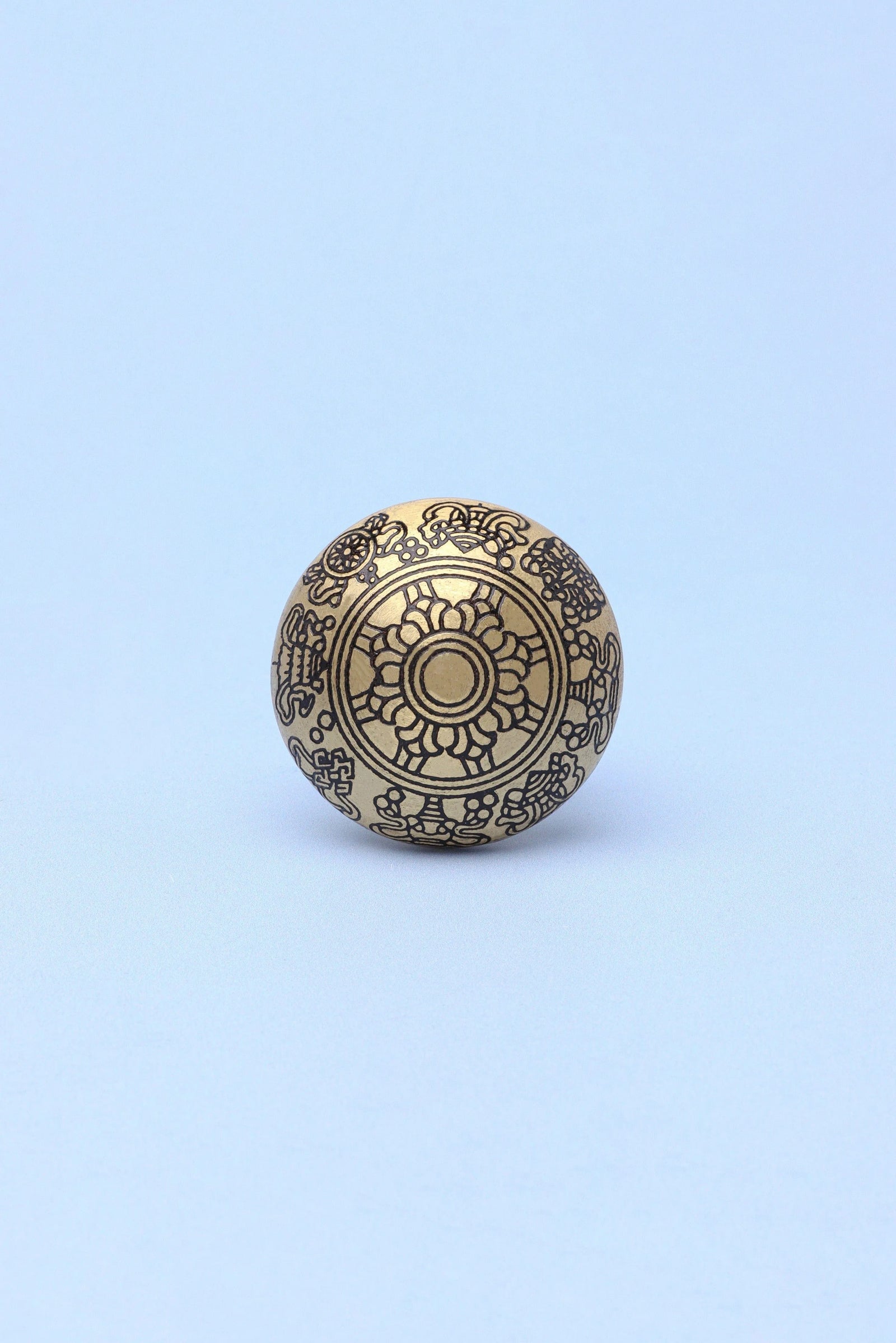 Soleil Royale Polished Brass Cabinet Knob — alternate view, G Decor
