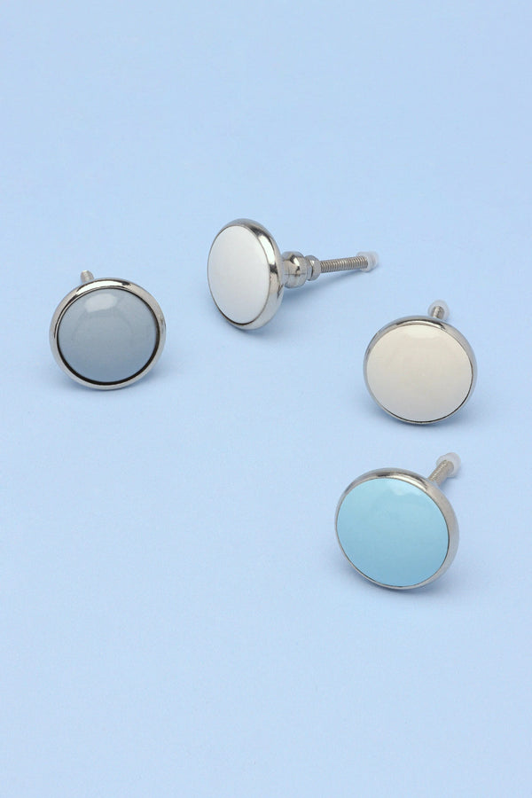 Stylish Ceramic and Metal Cabinet Knob