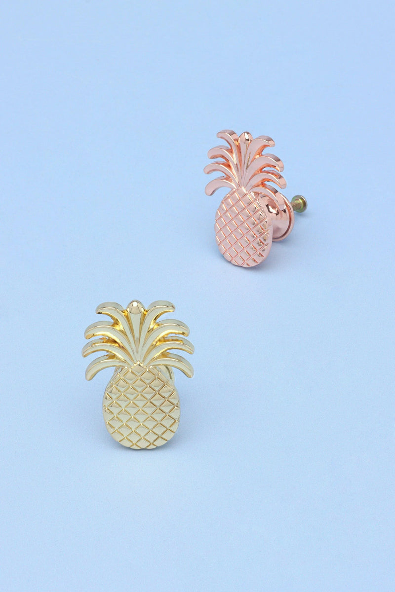 Ananas Rosegold oder Gold Türknauf Schrank Schublade Türgriff