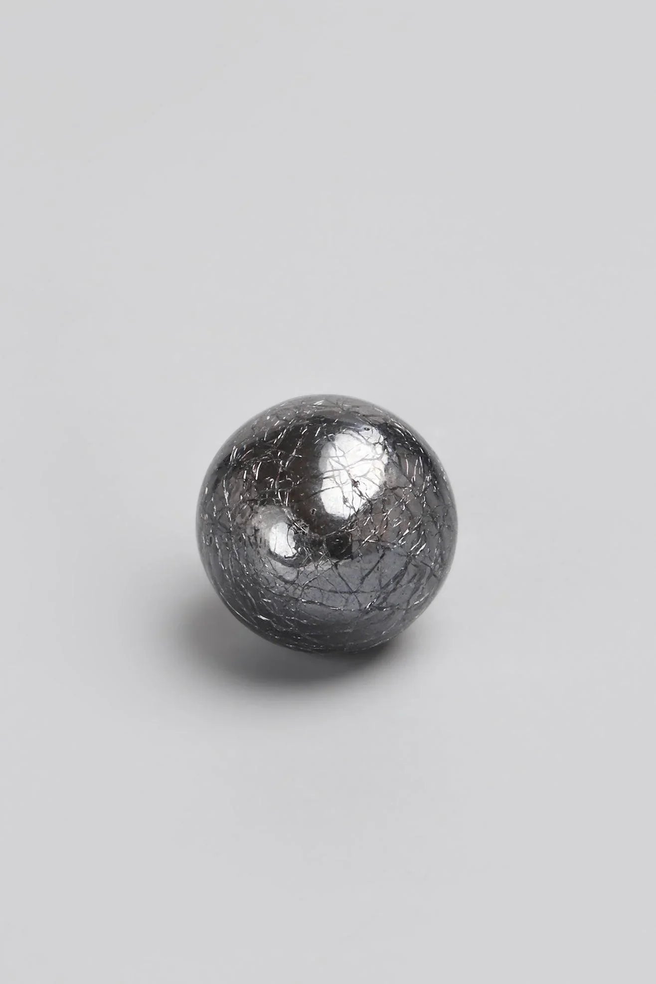 Sweet Praline Crackle Round Ceramic Cabinet Knob — lifestyle view, G Decor
