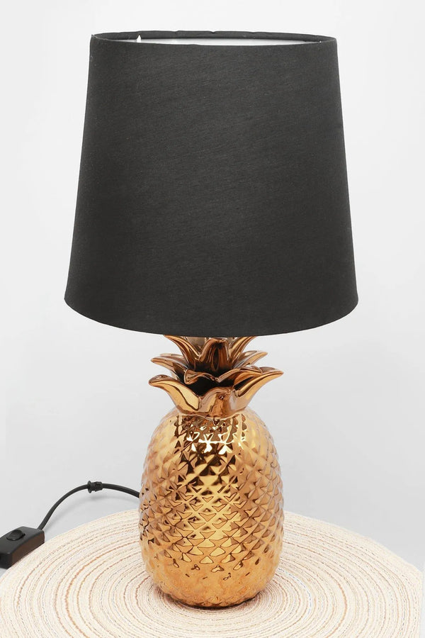 Tang Goldharz-Ananas-Nachttischlampe