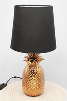 Tang Gold Resin Pineapple Bedside Table Lamp - G Decor