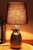Ananas Doré Gold Pineapple Bedside Lamp — alternate view, G Decor