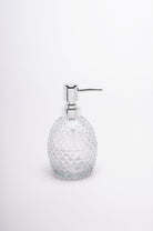 Three Piece Florence Diamond Clear Glass Bathroom Set - G Decor