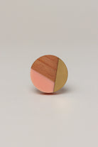 Three-Tone Wood Resin and Brass Cabinet Knob — view 5, G Decor