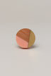 Three-Tone Wood Resin and Brass Cabinet Knob — view 5, G Decor