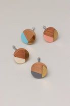 Three-Tone Wood Resin and Brass Cabinet Knob — G Decor