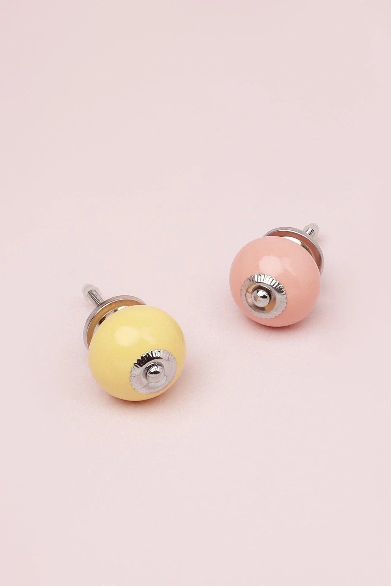 Timeless Hand-Painted Ceramic Cabinet Knob in Sunny Colours — G Decor