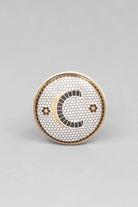 British Pub Tile Monogram Cabinet Knob — lifestyle view, G Decor