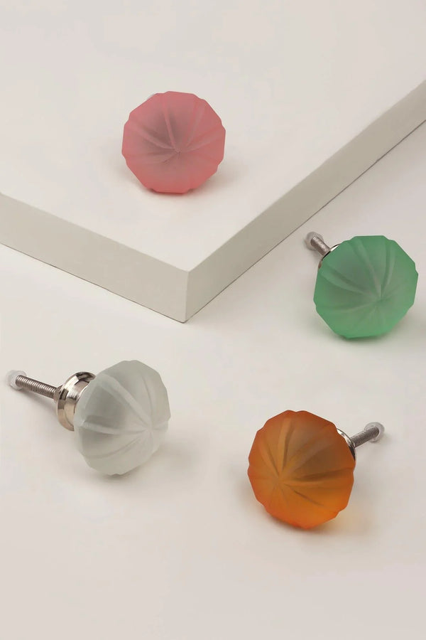 Tuscany Umbrella Matte Glass Cabinet Knob