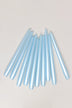 Velaré Blue Sky Tall Opaline Taper Candles — alternate view, G Decor