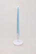 Velaré Blue Sky Tall Opaline Taper Candles — close-up view, G Decor