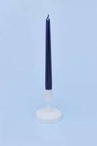 Velaré Midnight Blue Set of 2, 10 or 20 Tall Hand-Finished Opaline Dinner Candles & Taper Candles - G Decor