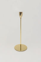 Verro Set of 3 Modern Gold Stainless Steel Candle Holders Sleek Weighted Dinner Candlesticks - G Decor