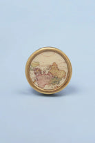 Vintage Brass Cabinet Knob with Timeless Designs — alternate view, G Decor
