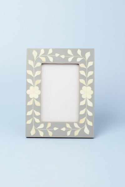 G Decor Picture frames Grey / Large White Flower Grey Stylish Photo Frames