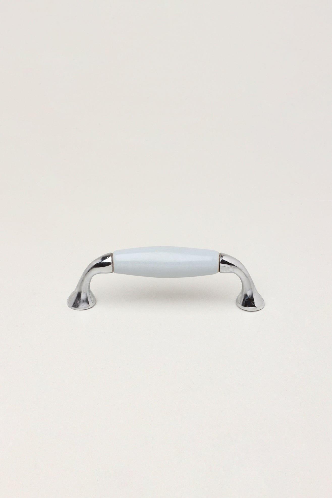 Gdecorstore Cabinet Knobs & Handles Grey White or Grey Ceramic Kitchen Cupboard Pull Handles