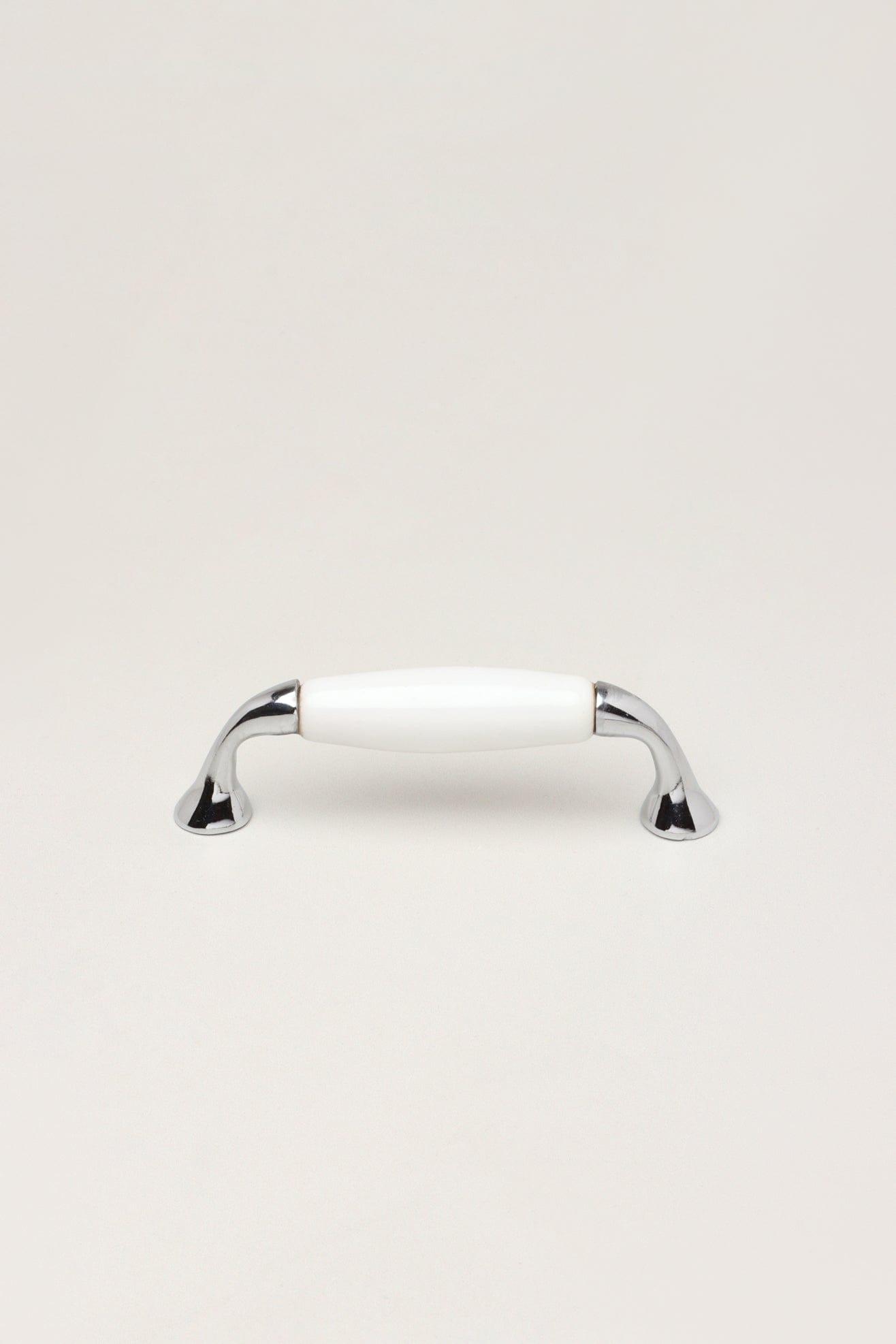 Gdecorstore Cabinet Knobs & Handles White White or Grey Ceramic Kitchen Cupboard Pull Handles
