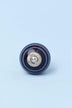 White Striped Ceramic Cabinet Knob in Dark Colours — close-up view, G Decor