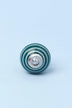 White Striped Ceramic Cabinet Knob in Dark Colours — alternate view, G Decor
